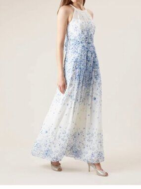 Hobbs of London Maxi neck tie dress